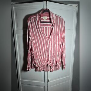 Stripped Long sleeve American Eage blouse XL